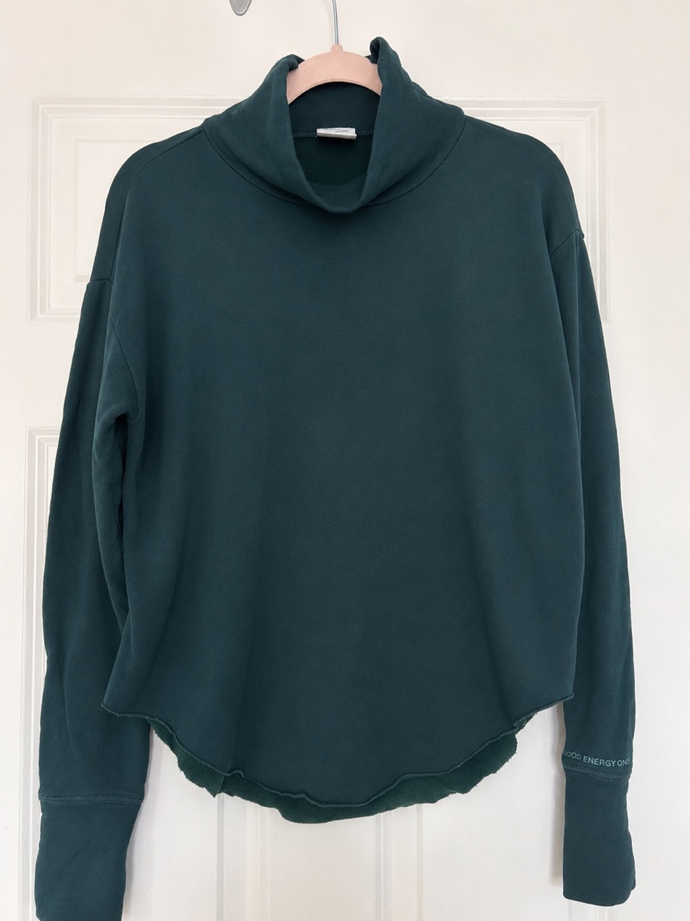 aerie Dark Teal Cowl Neck Pullover Sweater